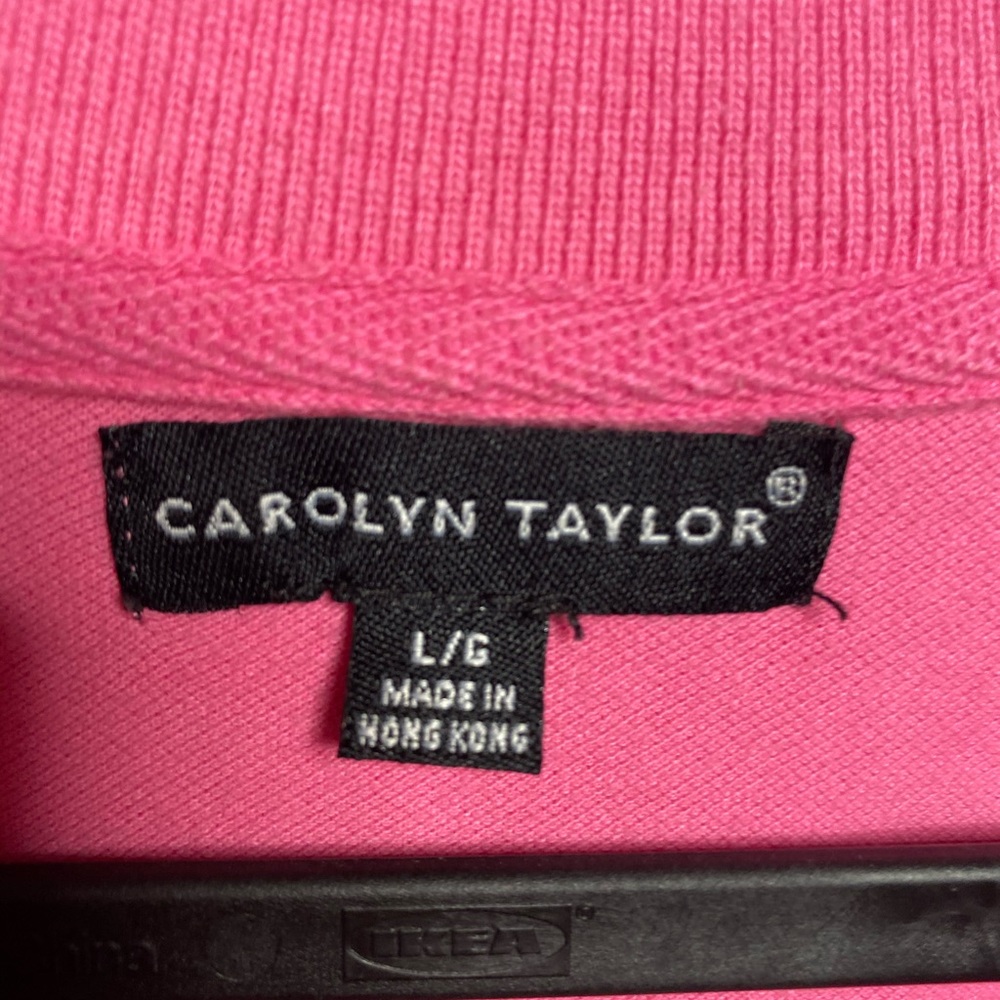 Carolyn Taylor pink collar shirt